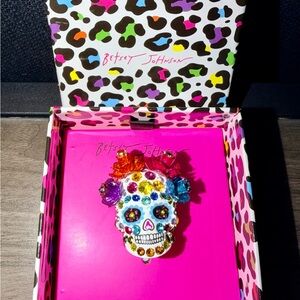 Betsey Johnson Sugar Skull Ring